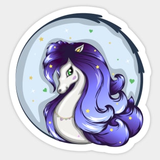 Cartoon horse Sticker